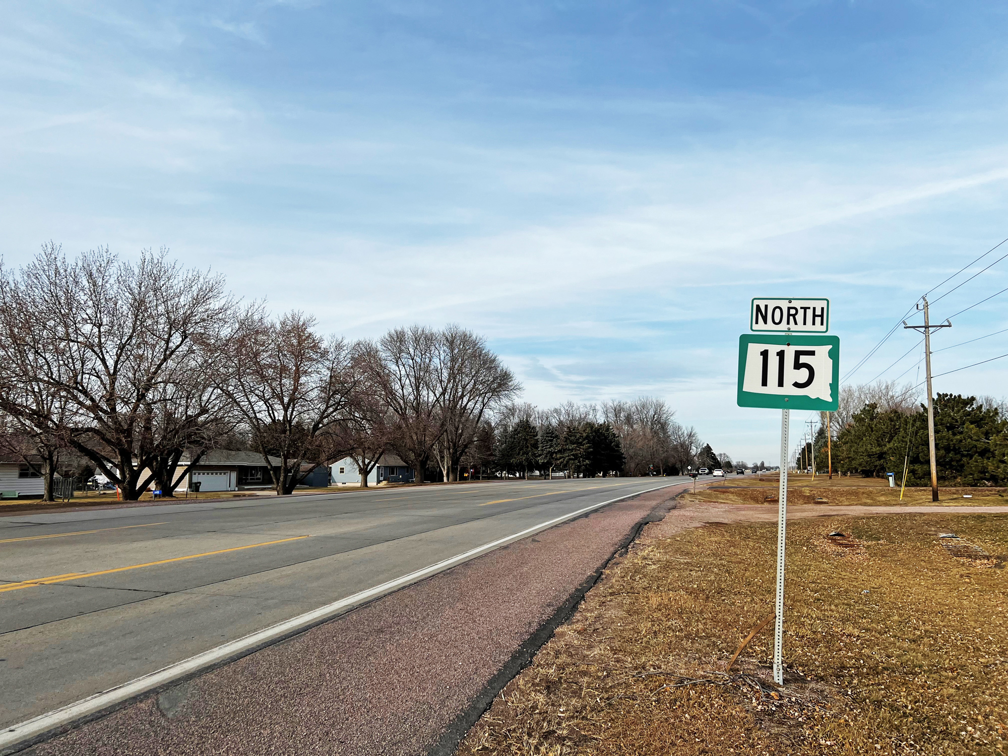 highway 115 north sign